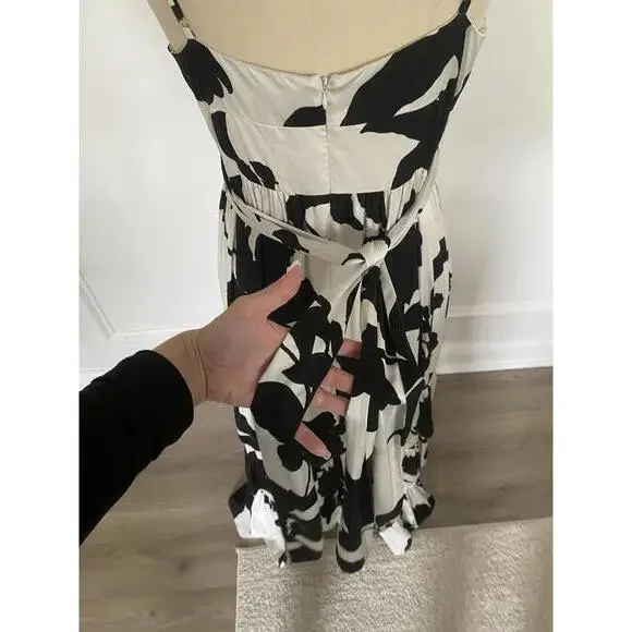 Hutch x Anthropologie - Satin Tiered Floral Maxi Dress, size 12 - Picture 11 of 14
